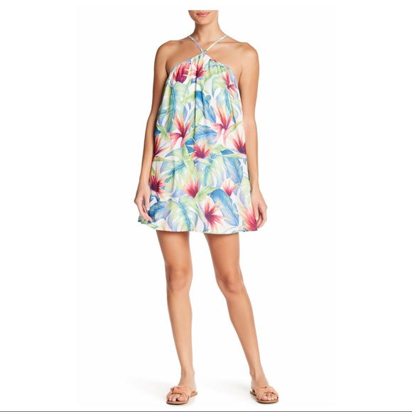 Show Me Your MuMu Dresses & Skirts - SMYM Lexington Dress Halter style Tropical Print